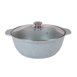 Кастрюля 4,0 л.  кмс 42а свет.мрам./г.Кукмор/